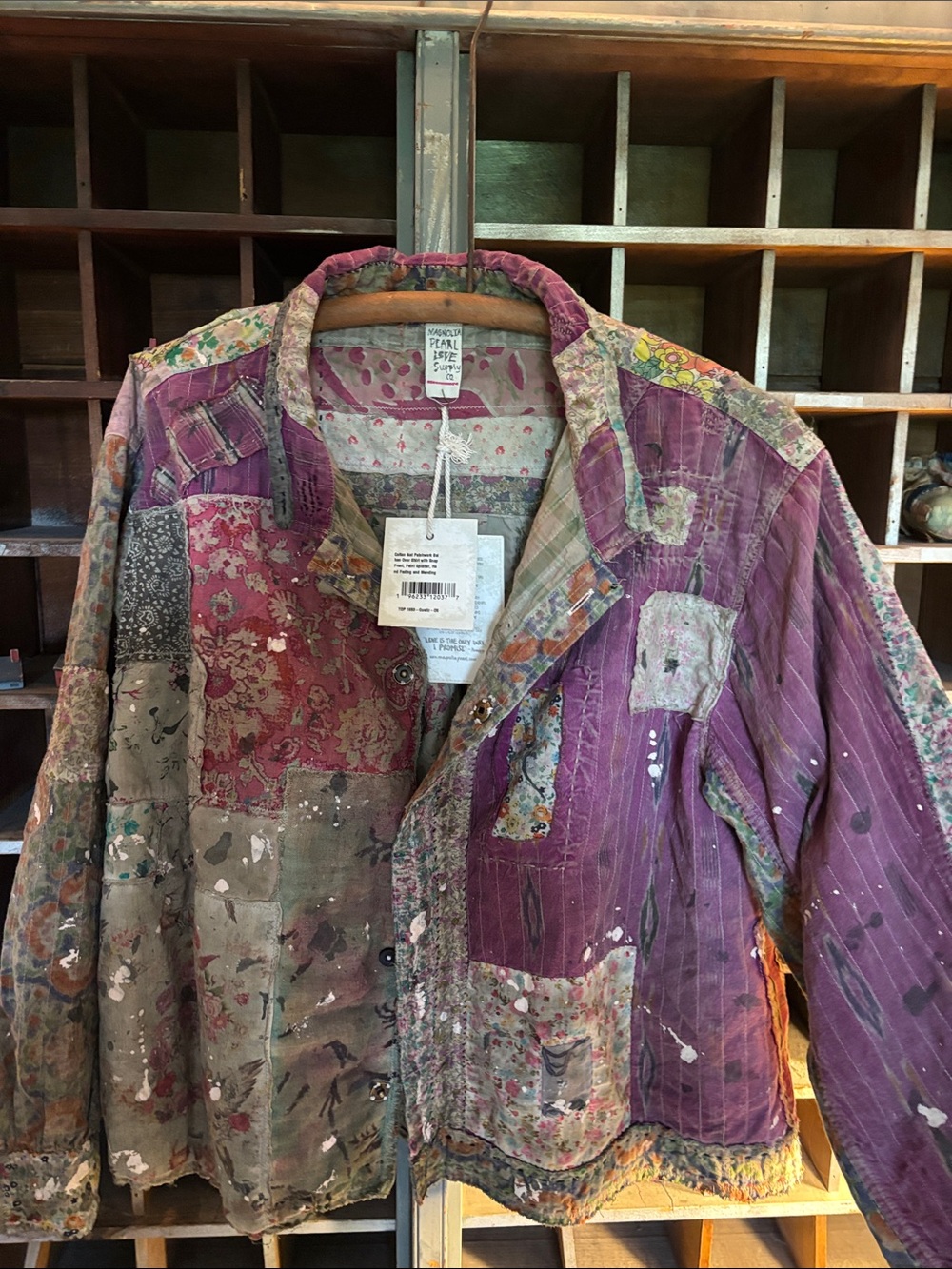 Magnolia pearl patch Work snap front over shirt